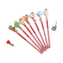 Conjunto Criativo De Lápis De Madeira Com Borracha Removível Para Estudantes, Presentes De Natal