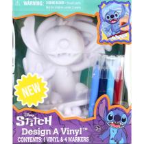 Conjunto criativo Tara Toys Stitch Design A Vinyl-Surfing com marcadores