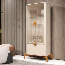 Conjunto Cristaleira e Buffet Alamo Off White