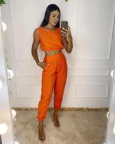Conjunto Crooped e Calça