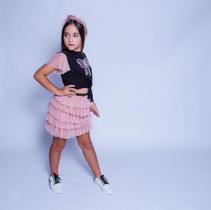 Conjunto croped e saia