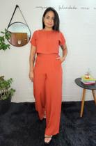 Conjunto CROPPED Calça Pantalona
