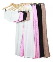 Conjunto Cropped Calça Wide Leg Lese Emporio Pit Bull 83027