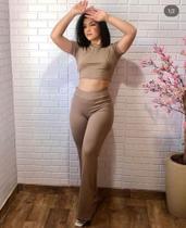 Conjunto Cropped e calça Conjunto Cropped e calça