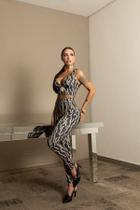 Conjunto cropped e calca trend dark maria gueixa Conjunto cropped e calca trend dark maria gueixa