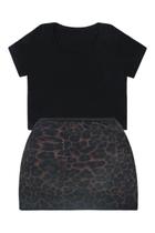 Conjunto Cropped e Saia com Tule - Big Bless Conjunto Cropped e Saia com Tule - Big Bless