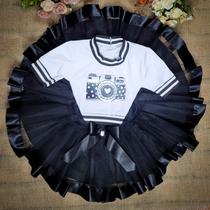 Conjunto Cropped e Saia de Tule Infantil Juvenil Fantasia Carnaval Halloween Estampa de Camera Blogueira Conjunto Cropped e Saia de Tule Infantil Juvenil Fantasia Carnaval Halloween Estampa de Camera Blogueira