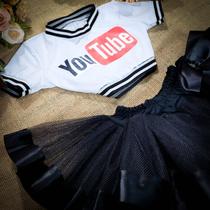 Conjunto Cropped e Saia de Tule Infantil Juvenil Fantasia Carnaval Halloween Estampa Youtube