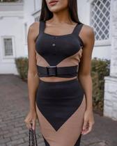 Conjunto Cropped E Saia