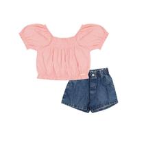 Conjunto Cropped e Short Jeans Menina Pulla Bulla Ref. 50621