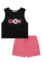 Conjunto Cropped e Shorts em Moletom Lilimoon 66536