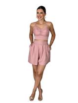 Conjunto Cropped Franzido com Bojo Lançamento Cores Novas Conjunto Cropped Franzido com Bojo Lançamento Cores Novas