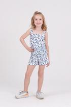Conjunto Cropped Infantil Poliplex Delicado Branco Conjunto Cropped Infantil Poliplex Delicado Branco