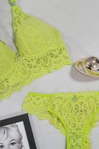 Conjunto cropped luxo amarelo citrus