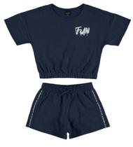 Conjunto cropped manga curta malwee 14 Conjunto cropped manga curta malwee 14