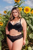Conjunto Cropped Plus Size em Cirre com Strappy Sensual