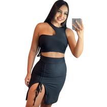 Conjunto Cropped + Saia Reguladora Suplex Conjunto Cropped + Saia Reguladora Suplex