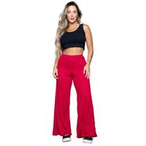 Conjunto Cropped Vekyo Canelado e Calça Pantalona Com Fenda Moda Casual Conjunto Cropped Vekyo Canelado e Calça Pantalona Com Fenda Moda Casual