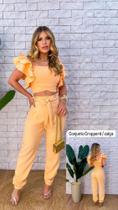 Conjunto cropperd/calça