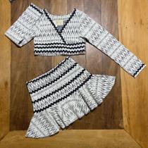 Conjunto Croppet/Saia Infantil Two In TAM.10