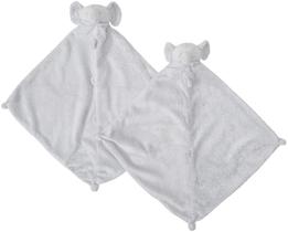 Conjunto Cuddle Twins Angel Dear Grey Elephant para recém-nascido
