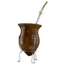 Conjunto Cuia com Bomba Popular Elb para Chimarrão Unidade