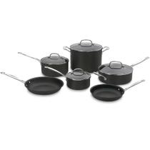 Conjunto cuisinart anodizada chef's classic preto 10 peças 66-10 Conjunto cuisinart anodizada chef's classic preto 10 peças 66-10