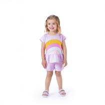 Conjunto Curto Arco-iris Infantil Menina Marisol - GB Conjunto Curto Arco-iris Infantil Menina Marisol - GB