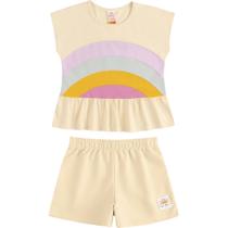 Conjunto Curto Arco-iris Infantil Menina Marisol - MB Conjunto Curto Arco-iris Infantil Menina Marisol - MB