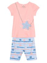 Conjunto Curto Brandili 36248 Infantil Estrela do Mar Algodão T. 01/03