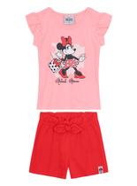 Conjunto Curto Brandili 36373 Infantil Minnie Mouse Algodão T. 01/03 Conjunto Curto Brandili 36373 Infantil Minnie Mouse Algodão T. 01/03