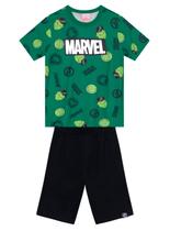 Conjunto Curto Brandili 36393 Infantil Marvel Capitão América Algodão T. 04/10 Conjunto Curto Brandili 36393 Infantil Marvel Capitão América Algodão T. 04/10