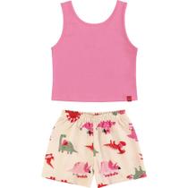 Conjunto Curto Dino Infantil Menina Marisol - 2P