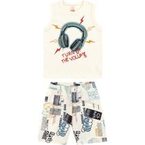 Conjunto Curto Estampado Infantil Menino Marisol - 2P