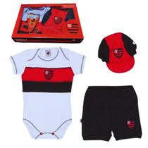 Conjunto Curto Flamengo Body com Boné Revedor