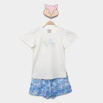 Conjunto Curto Infantil Colorittá Estrelas Blusa + Short Menina