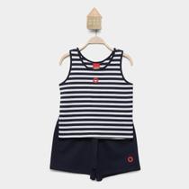 Conjunto Curto Infantil Kyly Estampado Menina