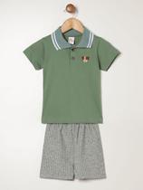 Conjunto Curto Infantil Para Bebê - VERDE Conjunto Curto Infantil Para Bebê - VERDE