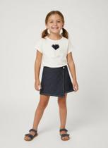 Conjunto Curto Infantil Para Menina - OFF WHITE - Trick nick