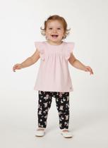 Conjunto Curto Infantil Para Menina - ROSA CLARO - Trick nick Conjunto Curto Infantil Para Menina - ROSA CLARO - Trick nick