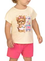 Conjunto Curto Kyly 1001253 Infantil Menina Estampado Algodão T. 02/03 Conjunto Curto Kyly 1001253 Infantil Menina Estampado Algodão T. 02/03