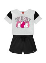Conjunto Curto Kyly 1001309 Infantil Menina Estampado Algodão T. 04/08 Conjunto Curto Kyly 1001309 Infantil Menina Estampado Algodão T. 04/08