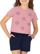 Conjunto Curto Kyly 1001314 Infantil Menina Bordado Algodão T. 04/08 Conjunto Curto Kyly 1001314 Infantil Menina Bordado Algodão T. 04/08