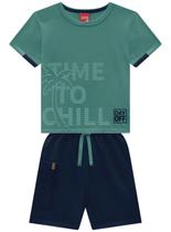 Conjunto Curto Kyly 1001351 Infantil Menino Estampado Algodão T. 04/08 Conjunto Curto Kyly 1001351 Infantil Menino Estampado Algodão T. 04/08