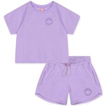 Conjunto Curto Lilica Ripilica Blusa e Bermuda Lilás