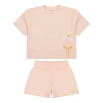 Conjunto Curto Lilica Ripilica Blusa e Short Fun Kids Coral Conjunto Curto Lilica Ripilica Blusa e Short Fun Kids Coral
