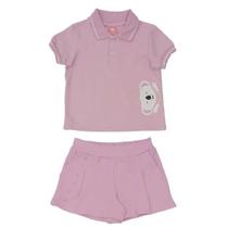 Conjunto Curto Lilica Ripilica Blusa Polo e Short Rosa Conjunto Curto Lilica Ripilica Blusa Polo e Short Rosa