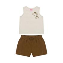 Conjunto Curto Lilica Ripilica Regata e Short Marrom Conjunto Curto Lilica Ripilica Regata e Short Marrom