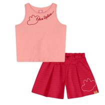 Conjunto Curto Lilica Ripilica Regata e Short Rosa Vermelho Conjunto Curto Lilica Ripilica Regata e Short Rosa Vermelho