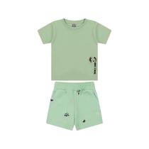 Conjunto Curto Tigor T Tigre Camiseta e Bermuda Verde